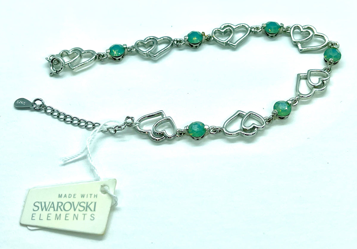 Swarovski charm store bracelet silver